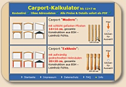 Carport-Kalkulator