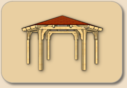 Holz-Gartenpavillon