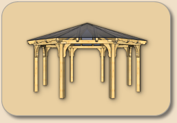 Pavillon Holz Bausatz