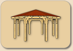 Pavillon aus Holz günstig