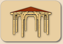Pavillon aus Holz selber bauen